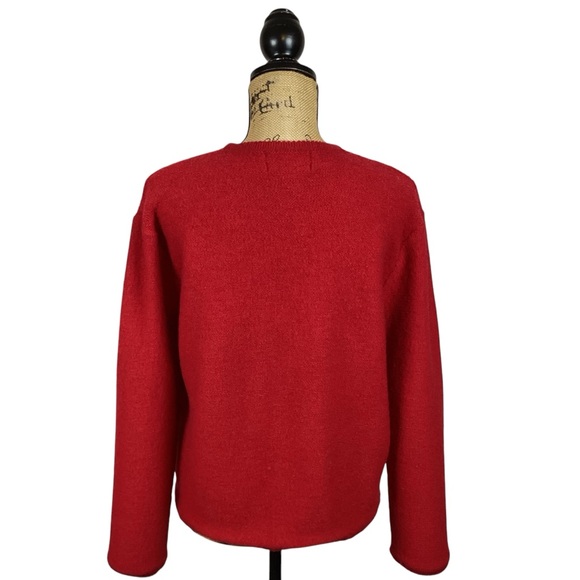 Sag Harbor Wool Jacket Womens Medium Button Up Red - Picture 4 of 8